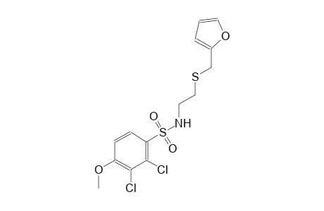 2,3-dichloro-N-{2-[(2-furylmethyl)sulfanyl]ethyl}-4-methoxybenzenesulfonamide