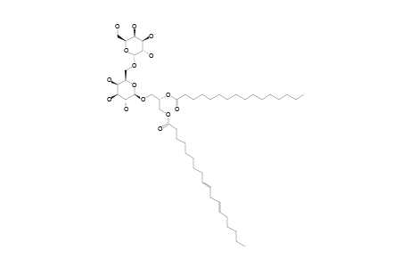 (2-S)-1-LINOLEOYL-2-PALMITOYL-3-O-[ALPHA-D-GALACTOPYRANOSYL-(1''''-6''')-O-BETA-D-GALACTOPYRANOSYL]-GLYCEROL