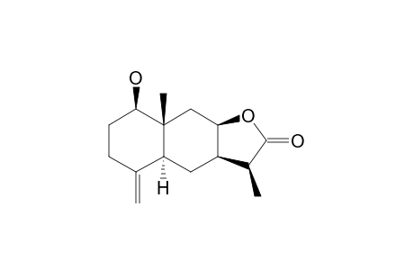 1-BETA-HYDROXY-7-ALPHA-H,11-ALPHA-H-EUDESM-4(15)-EN-12,8-BETA-LACTONE