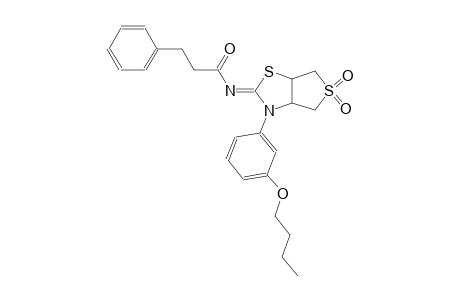 benzenepropanamide, N-((2Z)-3-(3-butoxyphenyl)tetrahydro-5,5-dioxidothieno[3,4-d]thiazol-2(3H)-ylidene)-