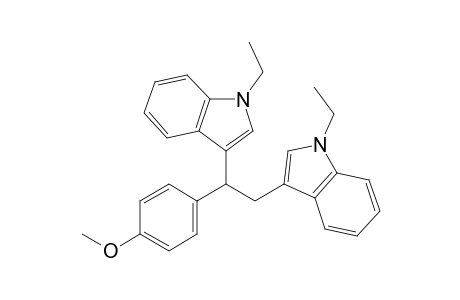 3,3'-(1-(4-Methoxyphenyl)ethane-1,2-diyl)bis(1-ethyl-1H-indole)