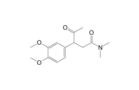 beta-acetyl-3,4-dimethoxy-N,N-dimethylhydrocinnamamide