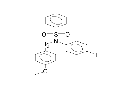 N-(PARA-METHOXYPHENYLMERCURO)-N-(PARA-FLUOROPHENYL)BENZENSULPHONYLAMIDE