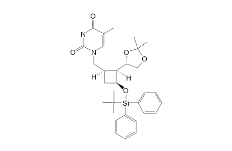 1-[[(1R,2S,3S)-3-TERT.-BUTYLDIPHENYLSILYLOXY-2-[(4S)-2,2-DIMETHYL-1,3-DIOXOLAN-4-YL]-CYCLOBUTYL]-METHYL]-THYMINE