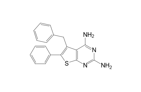 5-benzyl-2,4-diamino-6-phenylthieno[2,3-d]pyrimidine