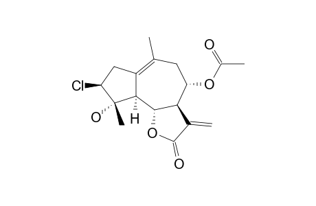 4-ALPHA-HYDROXY-3-BETA-CHLORO-8-ALPHA-ACETOXYGUAI-1(10),11(13)-DIEN-6-ALPHA,12-OLIDE