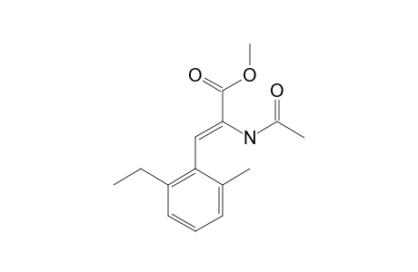 METHYL-(Z)-2-ACETAMIDO-3-(2'-ETHYL-6'-METHYLPHENYL)-2-PROPENOATE