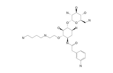 1-N-[3-AMINOPHENYLETHANOYL]-6-O-[2-N-(4-BUTYLAMINO)-ETHYLAMINO]-NEAMINE