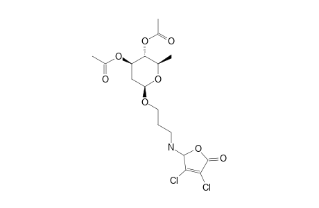 3-(3,4-DICHLORO-5-OXO-2,5-DIHYDROFURAN-2-YLAMINO)-PROPYL-3,4-DI-O-ACETYL-2,6-DIDEOXY-BETA-L-ARABINOHEXOPYRANOSIDE