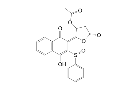 4-Acetoxy-5-(4-hydroxy-1-oxo-3-phenylsulfinyl-1,2-dihydro-2-naphthylidene)tetrahydrofuran-2-one