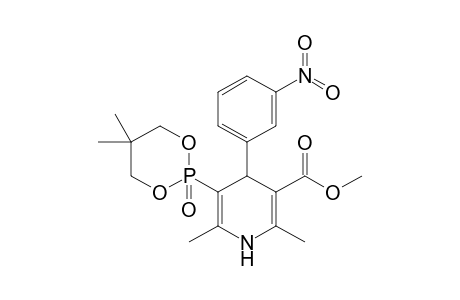 Methyl 5-(5,5-dimethyl-2-oxo-1,3,2-dioxaphosphorinan-2-yl)-1,4-dihydro-2,6-dimethyl-4-(3-nitrophenyl)-3-pyridinecarboxylate