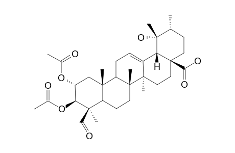 2,3-DIACETOXY-24-EPI-PINFAENSIC-ACID;2-ALPHA,3-BETA,19-ALPHA-TRIHYDROXY-24-OXO-URS-12-EN-28-OIC-ACID-2,3-DIACETOXY