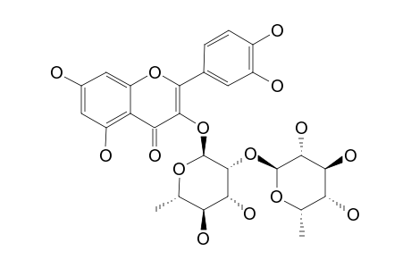 HORRIDIN;QUERCETIN-3-O-ALPHA-L-RHAMNOPYRANOSYL-(1->2)-ALPHA-L-RHAMNOPYRANOSIDE