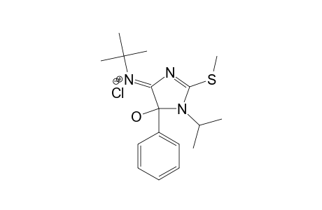 4-(TERT.-BUTYL-IMINO)-5-HYDROXY-2-(METHYLTHIO)-5-PHENYL-1-ISOPROPYL-2-IMIDAZOLINE-HYDROCHLORIDE