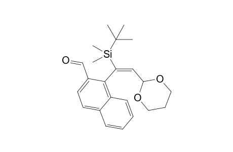 (E)-1-(1-(tert-Butyldimethylsilyl)-2-(1,3-dioxan-2-yl)vinyl)-2-naphthaldehyde