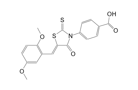 4-[(5Z)-5-(2,5-dimethoxybenzylidene)-4-oxo-2-thioxo-1,3-thiazolidin-3-yl]benzoic acid