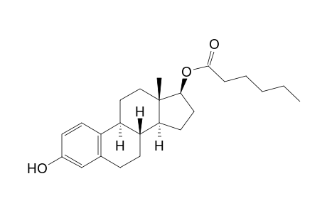 (17.beta.)-Estra-1,3,5(10)-triene-3,17-diol hexanoate