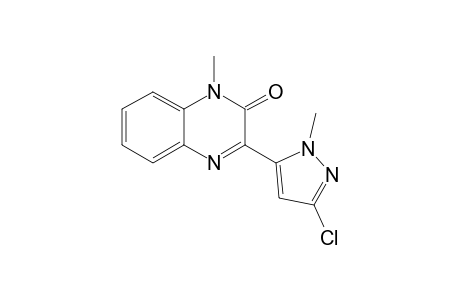 3-(3-CHLORO-1-METHYL-1H-PYRAZOL-5-YL)-1-METHYL-1H-QUINOXALIN-2-ONE