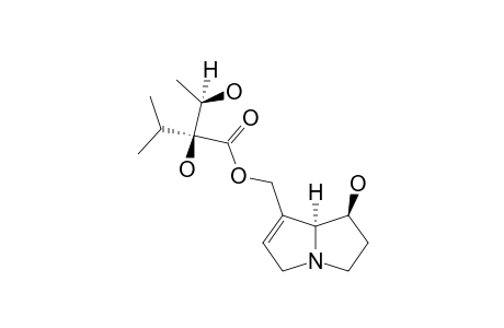 INDICINE;[1R-[1-ALPHA,7-(2R*,3S*),7-ALPHA-BETA]]-2,3-DIHYDROXY-2-(1-METHYLETHYL)-BUTANOIC-ACID-(2,3,5,7A-TETRAHYDRO-1-HYDROXY-1H-PYRROLIZIN-7-YL)-M