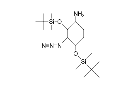 (.+-.)-3c-Azido-2c,4c-bis(T-butyl-dimethyl-siloxy)-cyclohexan-1R-amine