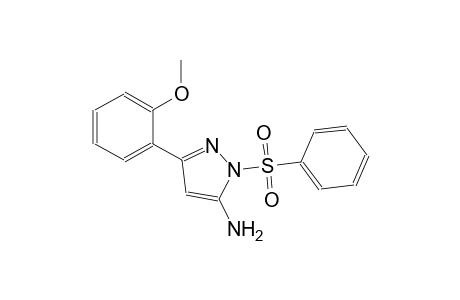 1H-pyrazol-5-amine, 3-(2-methoxyphenyl)-1-(phenylsulfonyl)-