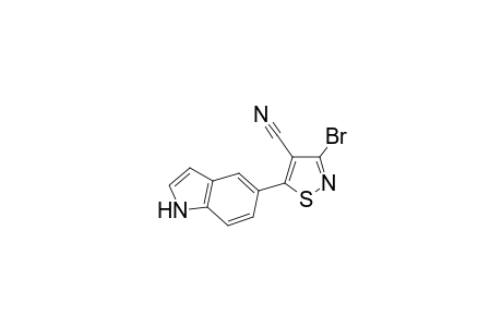 3-Bromo-5-(indol-5-yl)isothiazole-4-carbonitrile