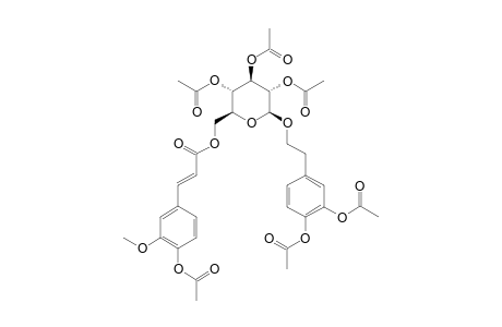 BETA-(PARA-HYDROXYPHENYL)-ETHYL-6-O-TRANS-FERULOYL-BETA-D-GLUCOPYRANOSIDE-HEXAACETATE