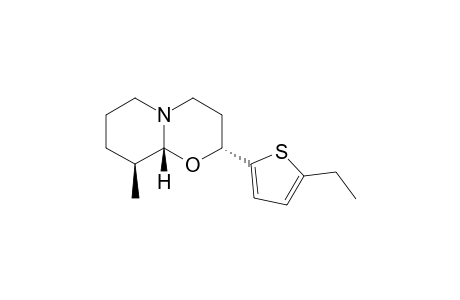 (+/-)-(2R*,9S*,9AR*)-HEXAHYDRO-2-(5-ETHYL-2-THIENYL)-9-METHYL-2H,6H-PYRIDO-[2,1-B]-[1,3]-OXAZINE