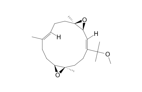 3,4:11,12-BISEPOXY-15-METHOXY-1(E),7(E)-CEMBrADIENE