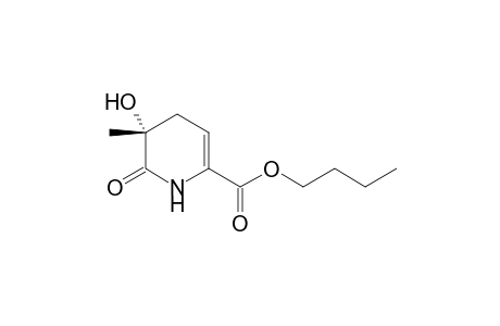 (+-)-n-Butyl 1,4,5,6-tetrahydro-5-hydroxy-5-methyl-6-oxo-2-pyridinecarboxylate