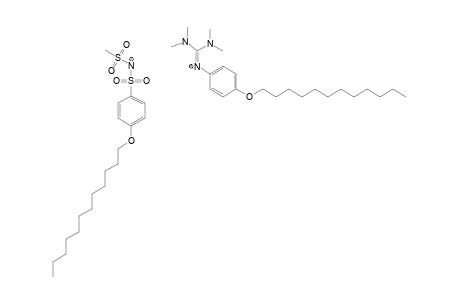 N-[4-(DODECYLOXY)-PHENYL]-N',N',N'',N''-TETRAMETHYL-GUANIDINIUM-[[4-(DODECYLOXY)-PHENYL]-SULFONYL]-(METHYLSULFONYL)-AMIDE