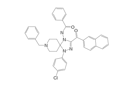 4-BENZOYLAMINO-8-BENZYL-1-(4-CHLOROPHENYL)-3-(2-NAPHTHOYL)-1,2,4,8-TETRAAZA-SPIRO-[4.5]-DEC-2-ENE