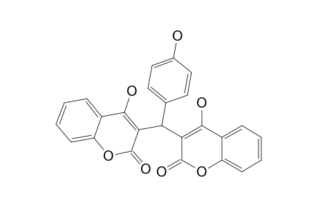 3,3'-[(4-HYDROXYPHENYL)-METHANE-DIYL]-BIS-(4-HYDROXY-2H-CHROMEN-2-ONE)