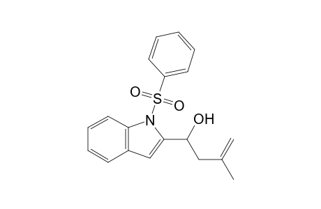 1-Benzenesulfonyl-2-(1'-hydroxy-3'-methylbut-3'-enyl)indole