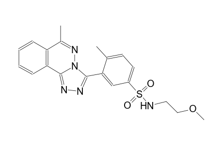 N-(2-methoxyethyl)-4-methyl-3-(6-methyl[1,2,4]triazolo[3,4-a]phthalazin-3-yl)benzenesulfonamide