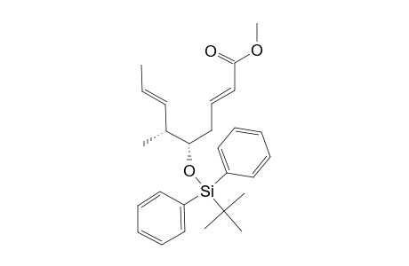 METHYL-(5-S,6-R)-5-[(TERT.-BUTYLDIPHENYLSILYL)-OXY]-6-METHYLNONA-2-(E),7-(E)-DIENOATE