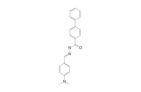 (E)-N'-[4-(DIMETHYLAMINO)-BENZYLIDENE]-BIPHENYL-4-CARBOHYDRAZIDE