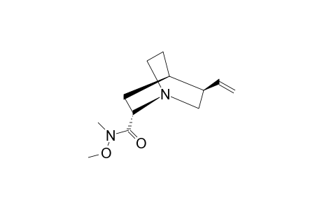 (1S,2R,4S,5R)-5-VINYL-1-AZABICYCLO-[2.2.2]-OCTANE-2-CARBOXYLIC-ACID-N-METHOXY-N-METHYLAMIDE