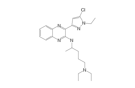 N4-[3-(5-CHLORO-1-ETHYL-1H-3-PYRAZOLYL)-2-QUINOXALINYL]-N',N'-DIETHYL-1,4-PENTANEDIAMINE