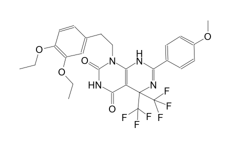 1-[2-(3,4-diethoxyphenyl)ethyl]-7-(4-methoxyphenyl)-5,5-bis(trifluoromethyl)-5,8-dihydropyrimido[4,5-d]pyrimidine-2,4(1H,3H)-dione