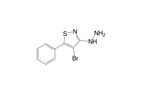 4-Bromo-3-hydrazinyl-5-phenylisothiazole