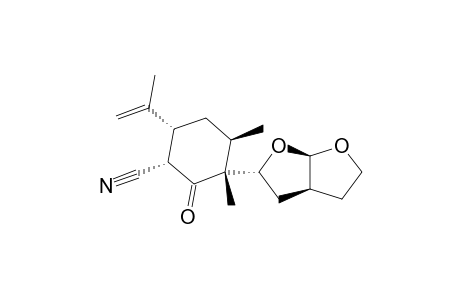 (1S,3R,4R,6R)-3-[(2R,3aS,6aR)-Hexahydrofurano[2,3-b]furan-2-yl]-6-isopropenyl-3,4-dimethyl-2-oxocyclohexanecarbonitrile