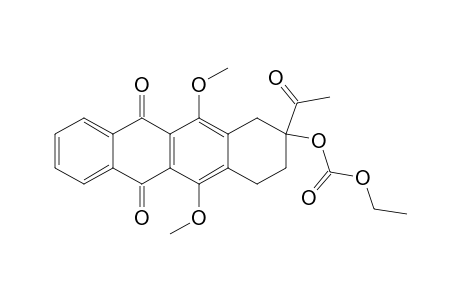 8-Acetyl-8-[(ethoxycarbonyl)oxy]-7,8,9,10-tetrahydro-6,11-dimethoxy-5,12-naphthacenedione