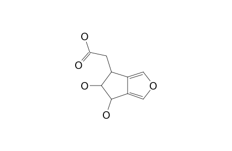 PISCROCIN_B;(4-S,5-R,6-S)-5,6-DIHYDROXY-5,6-DIHYDRO-4-H-CYCLOPENTA-[C]-FURAN-4-ACETIC_ACID