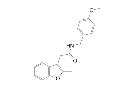 N-(p-methoxybenzyl)-2-methyl-3-benzofuranacetamide