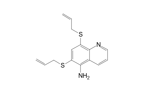 5-Amino-6,8-di(allylthio)quinoline