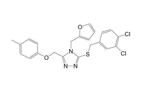 3-[(3,4-dichlorobenzyl)sulfanyl]-4-(2-furylmethyl)-5-[(4-methylphenoxy)methyl]-4H-1,2,4-triazole