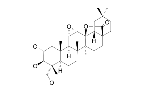 2-ALPHA,3-BETA,23-TRIHYDROXY-11-ALPHA:12-ALPHA-EPOXY-OLEANAN-28->13-BETA-LACTONE