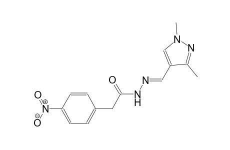 N'-[(E)-(1,3-dimethyl-1H-pyrazol-4-yl)methylidene]-2-(4-nitrophenyl)acetohydrazide