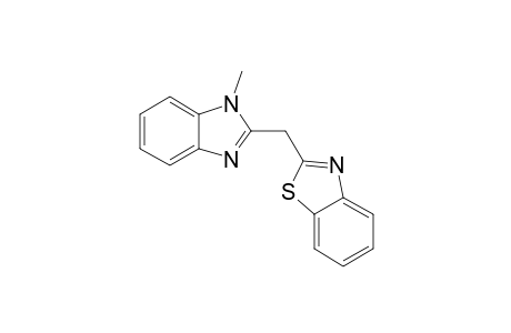 (BENZOTHIAZOL-2-YL)-(N-METHYLBENZIMIDAZOL-2-YL)-METHANE